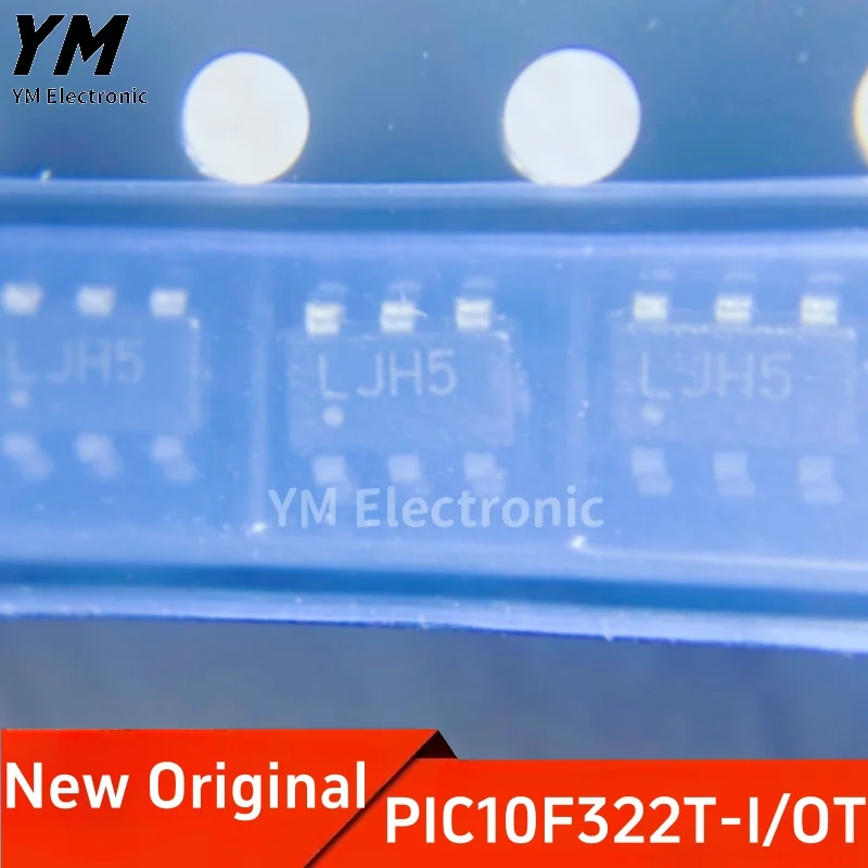 New Original  PIC10F322T-I/OT SOT-23-6 LJ 8-bit microcontroller MCU