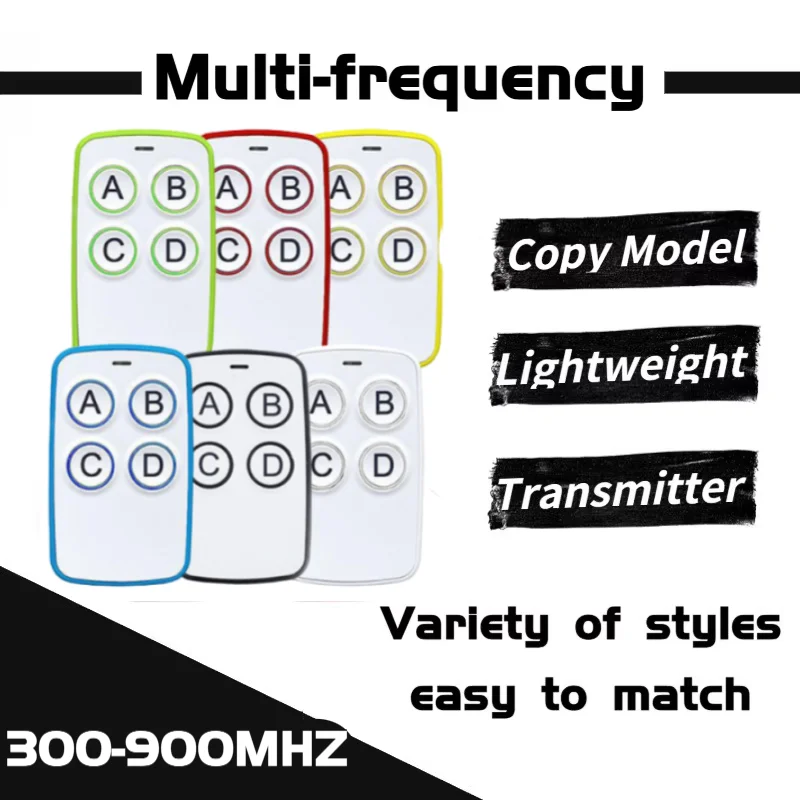 

300MHZ-868MHZ 4-in-1 Multi-Frequency Face-to-Face Remote Control Garage Door Key Transmitter