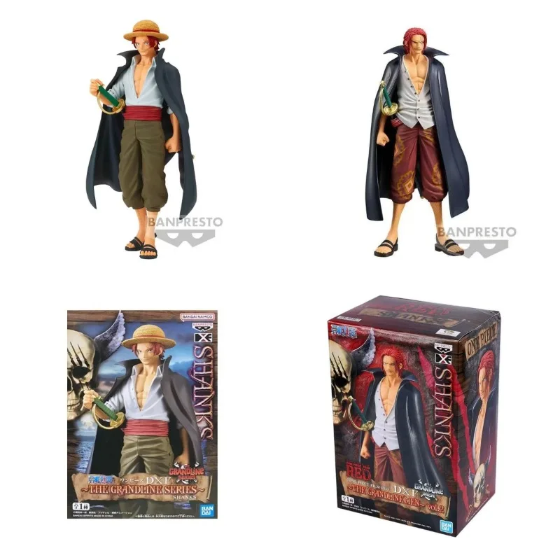 

Anime Original Bandai ONE PIECE Shanks Anime Action Figures Collection Ornaments Figure Toys Birthday Gift 17cm