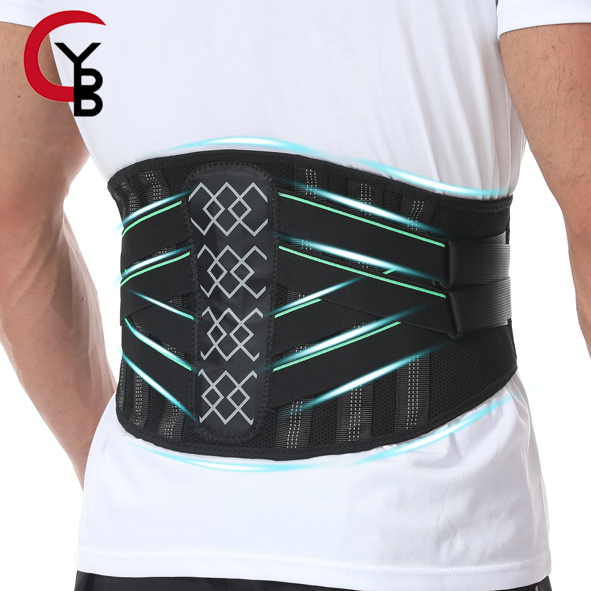 

YANBIGUO Back Brace for Lower Back Pain,Sciatica,Herniated Disc,Scoliosis,Back Support Belt with Soft Pad,Lumbar Support