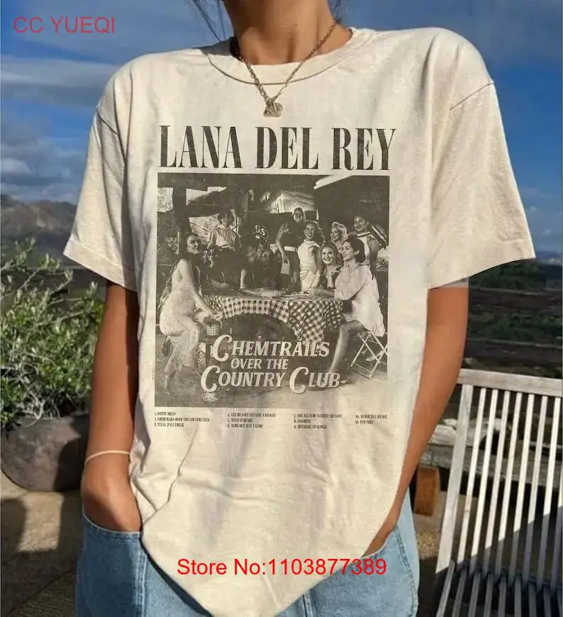 Подарочная футболка для фанатов Ланы Дель Рей, длинная или короткая футболка с длинным рукавом для кемпинга