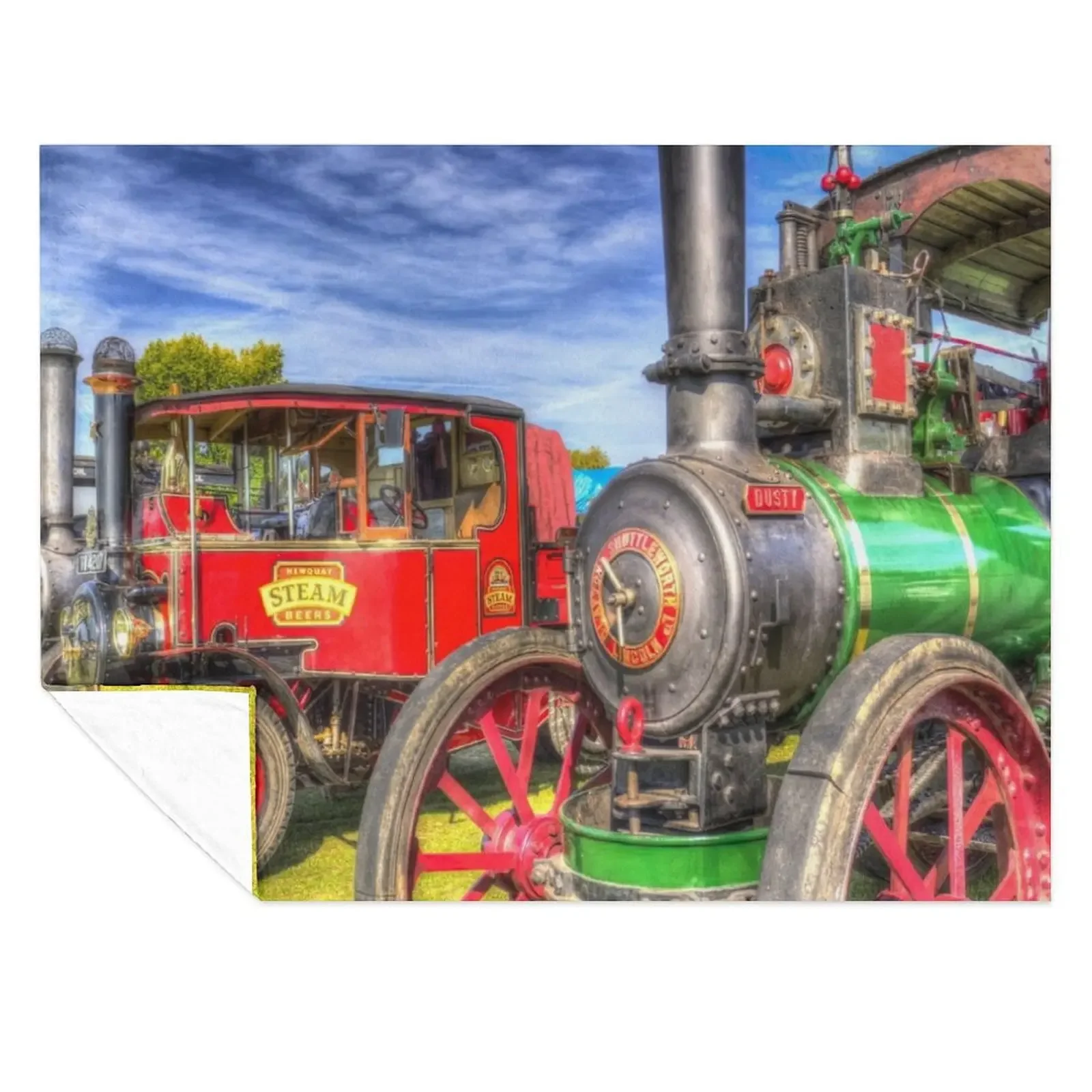 

Traction Engine and Steam Lorry Throw Blanket warm winter Giant Sofa Single Luxury Thicken Blankets