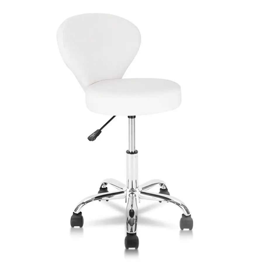 

Rolling Swivel Salon Stool Chair with Back Support Adjustable Hydraulic for Office Massage Facial Spa Medical Drafting Tattoo B