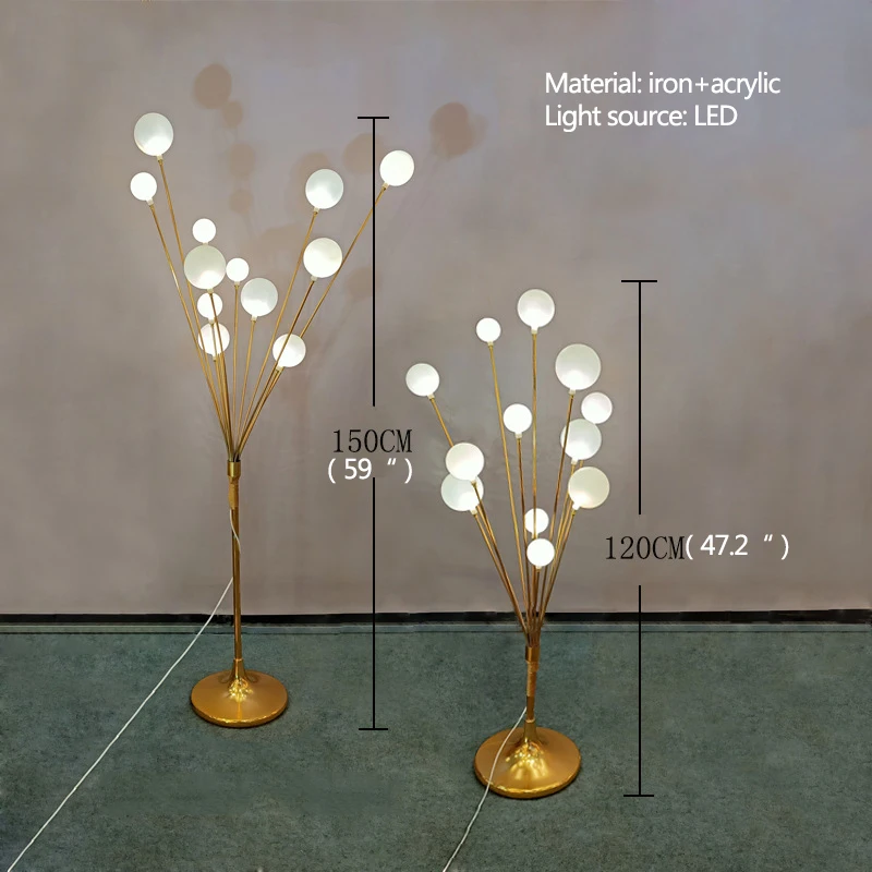 TEMOU LED ołowiany drogowy oświetlenie ślubne dekoracja złoty kształt drzewa owocowego do przedpokoju lampa krajobrazowa sceniczna