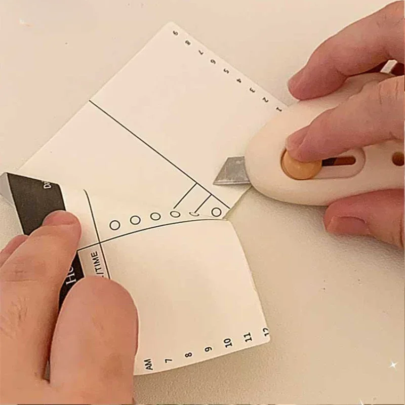 1 قطعة سكين فني صغير لطيف قسط الكرتون مثلث رسالة فتاحة شفرة القطع لفتاحة صندوق أدوات مكتبية