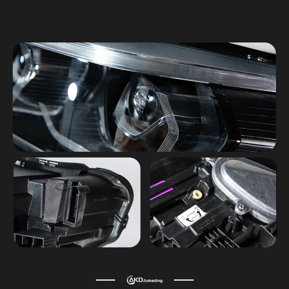 

AKD Head Lamp for BMW X1 F48 F49 LED Headlight 2016-2019 Headlights X1 F48 DRL Turn Signal High Beam Angel Eye Projector Lens
