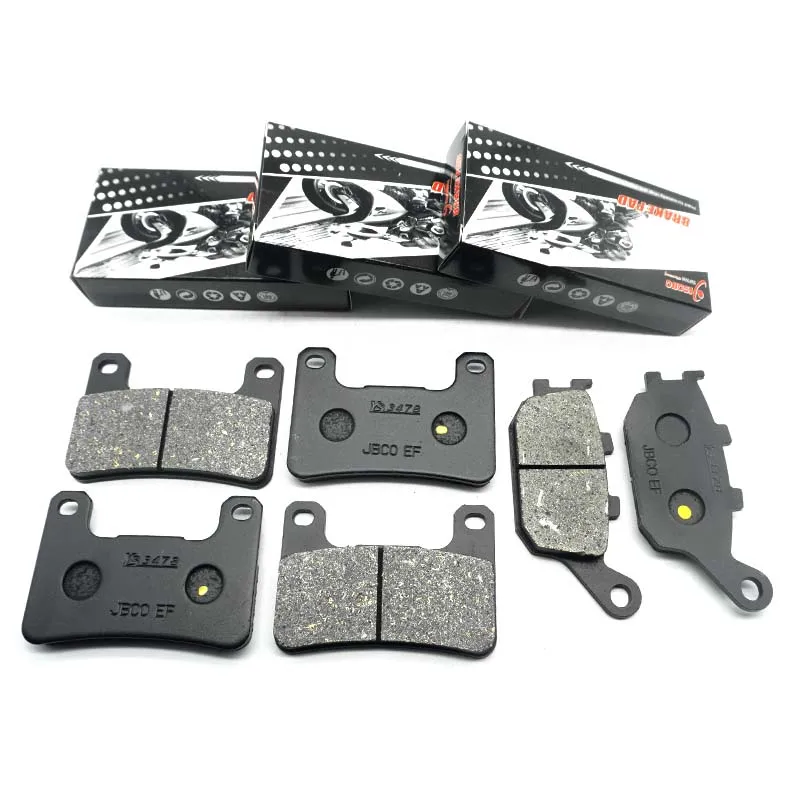 Motorcycle Front Rear Brake Disc Pads Kits Set For KAWASAKI ZX400 Ninja ZX-4RR 2023 2024 KLZ1000 Versys 1000 ABS 2019 2020 2021