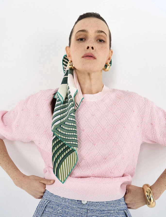 

Весенне-летний трикотажный топ LAN25 с коротким рукавом в корейском стиле, однотонный, простой дизайн, из смесового полиэстера, с круглым вырезом