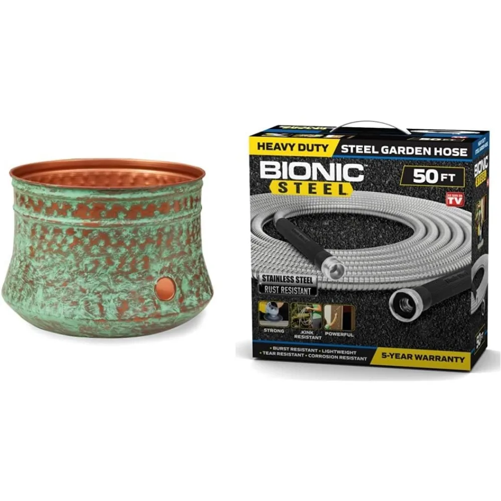 

NEW - 1917-G Hose Pot, Hammered, Patina and Bionic Steel 1582 50Ft Hose, 50'