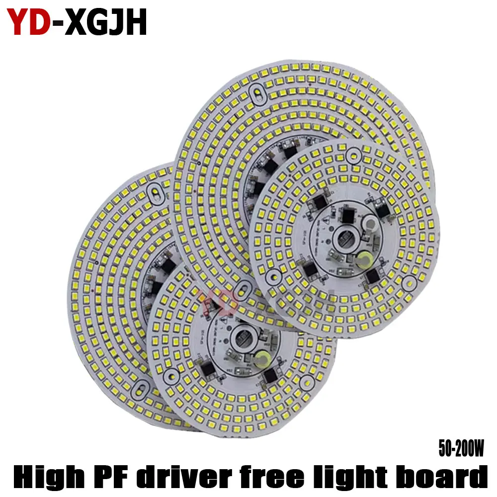 220V Full Power 50W 100W 150W High PF Driver Free Light Board LED PCB 2835 COB Chip for DIY High Bay Lamps Workshop Court