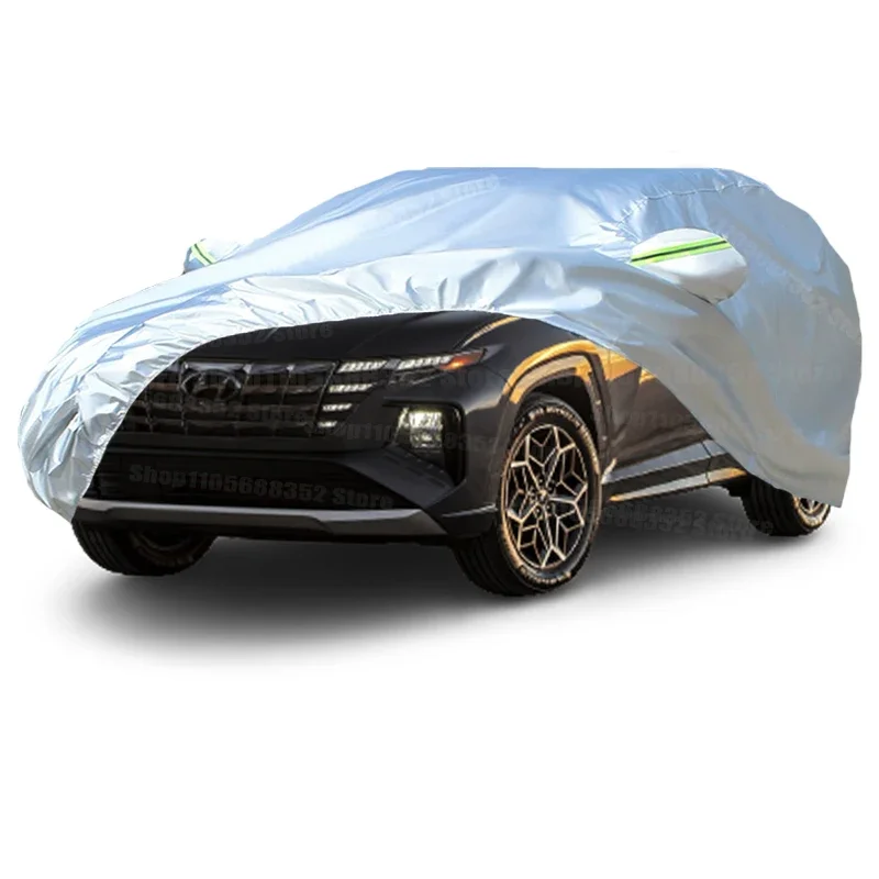 For Hyundai Tucson Car Cover Outdoor Protection Covers Snow Sunshade Waterproof Dustproof Exterior UV Car Accessories