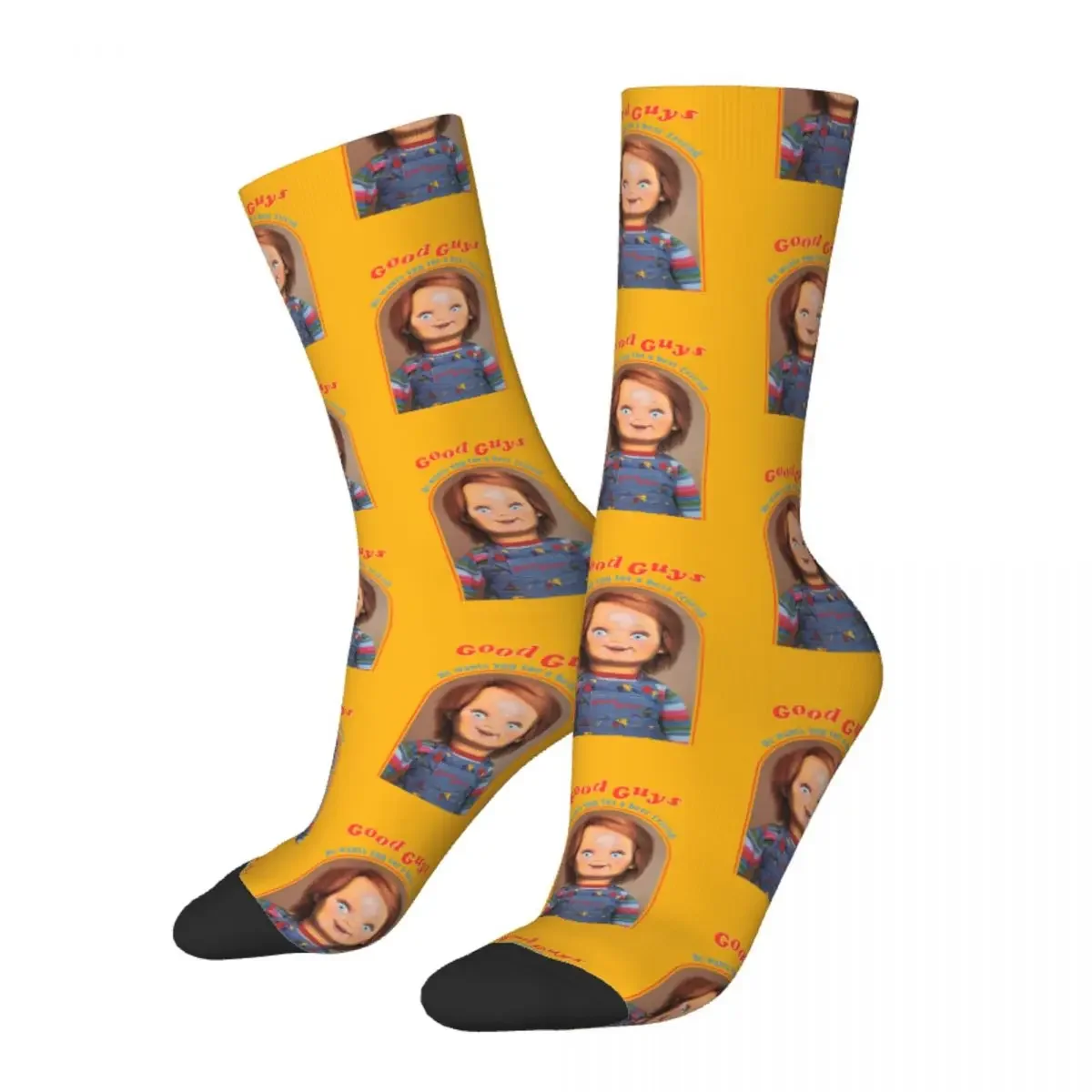 

Casual Women Men He Wants You For A Best Friend Chucky Socks Child's Play Sweat Absorbing Happy Socks Novelty Street Style Crazy