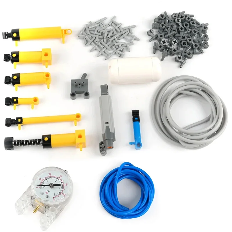 

Пневматические технологии, детали строительных блоков, толкатель/соединители/шланг/воздушный насос 47225 47223, атмосферный поршневой барометр, кирпичи MOC