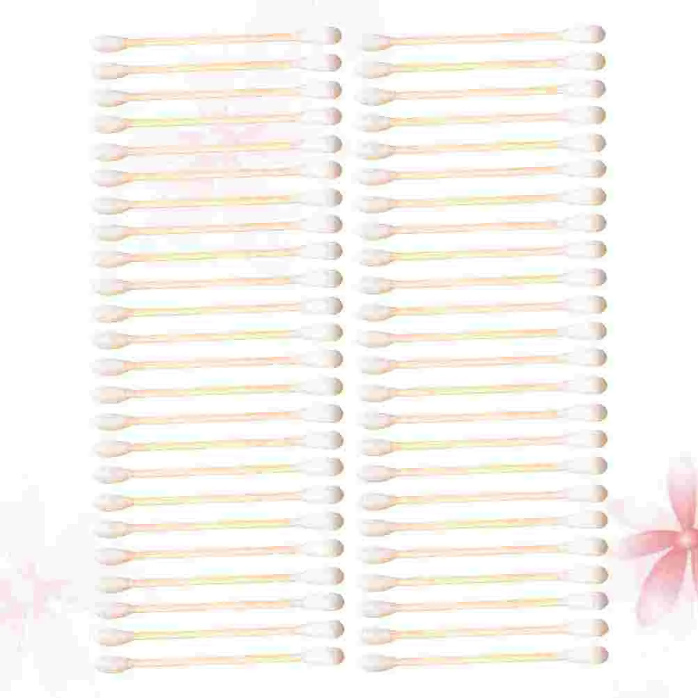 Bastoncillos de algodón para limpieza de piezas, doble cabezal, desechables, maquillaje para bebés, 300