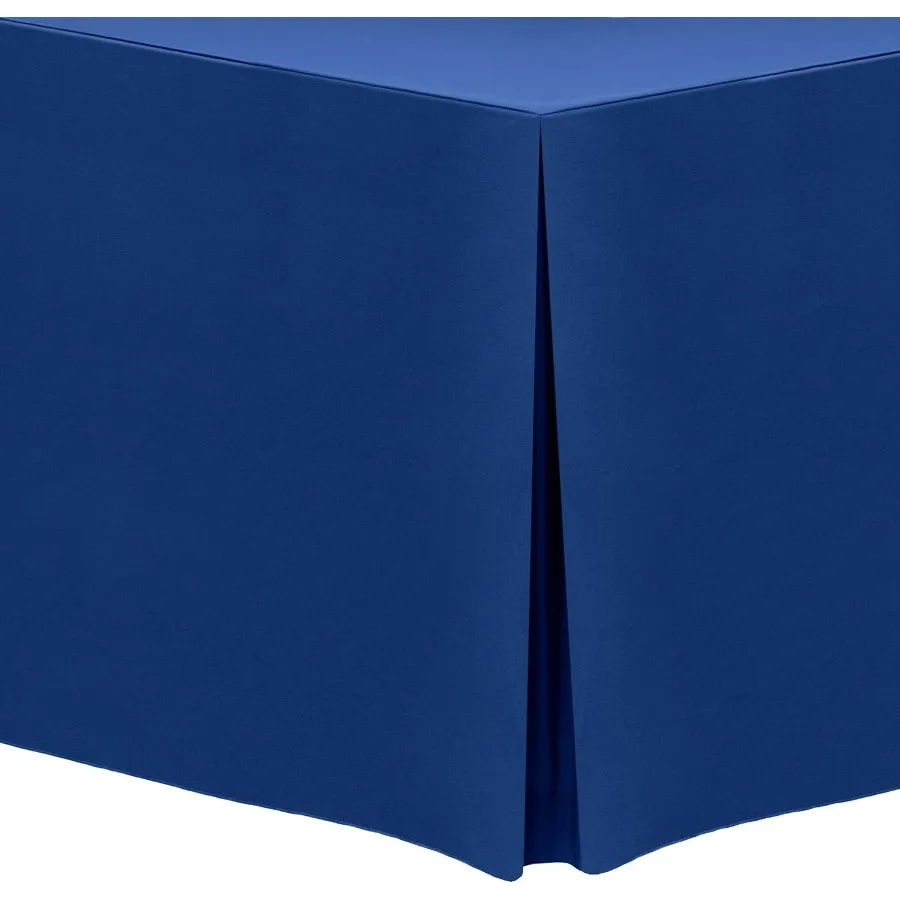 

Встроенная скатерть из полиэстера длиной 6 футов — подходит для банкетных и складных прямоугольных столов размером 24 x 72 дюйма — высота 42 дюйма, королевский синий цвет
