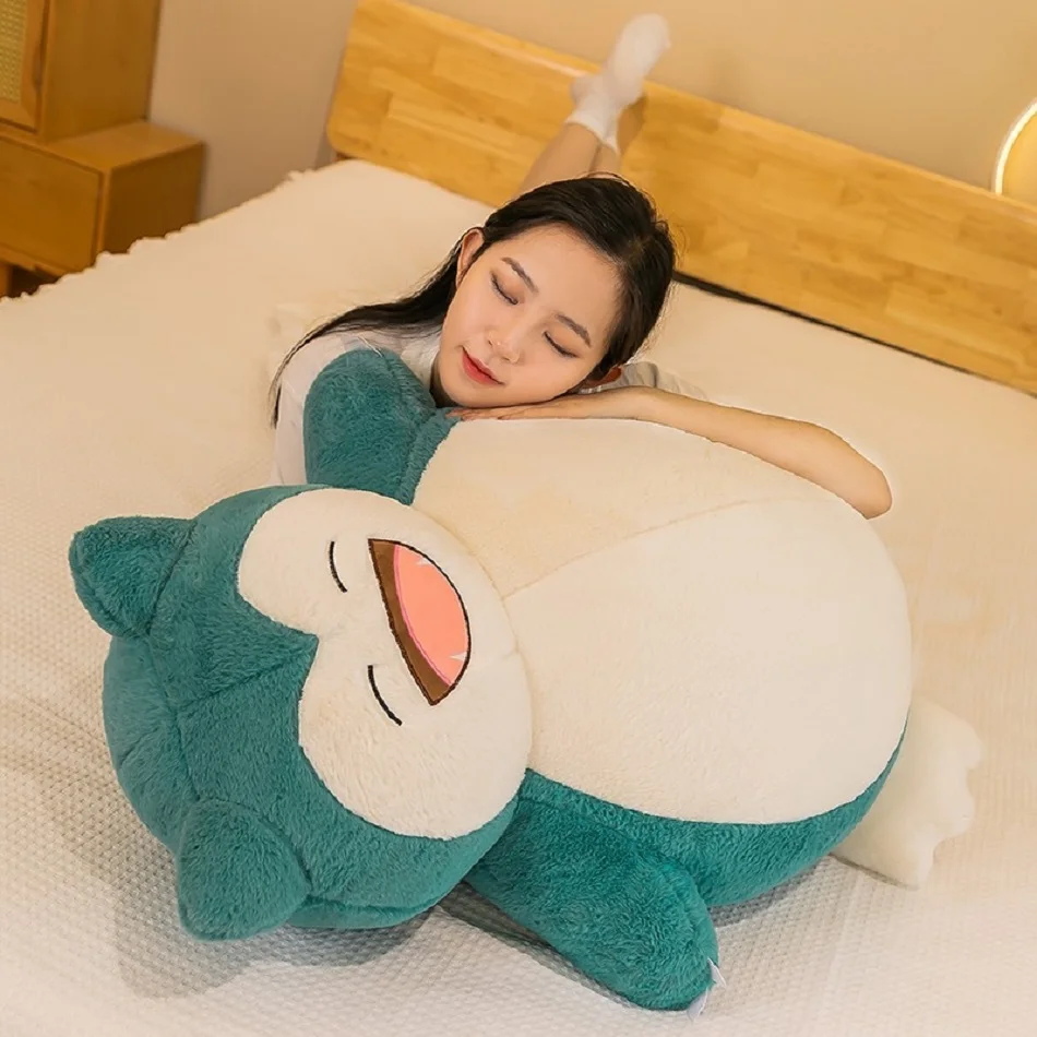 30-45cm Anime Pokemon serie muñeco de peluche mascota elfo Pikachu Snorlax peluches Kawaii abrazo almohada dormir apaciguar juguetes regalos de navidad