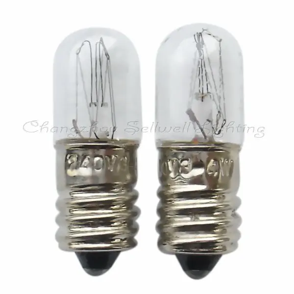 

E10 T10x28 240v 3w/4w Miniature Lamp Bulb Light A351