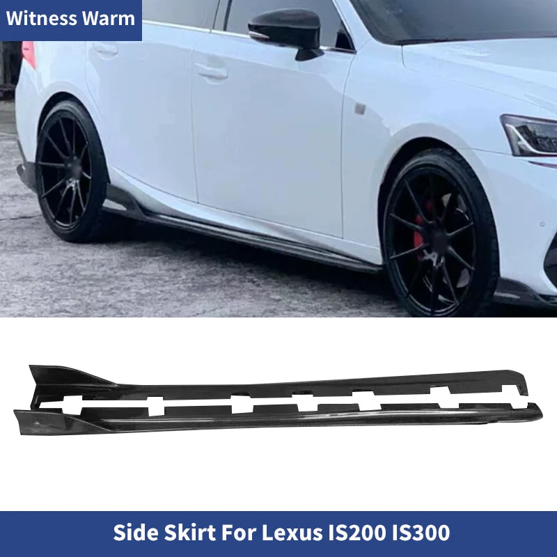Pour Lexus IS200 IS300 IS : Jupes latérales en fibre de carbone et FRP pour portières, modèles 2013-2019