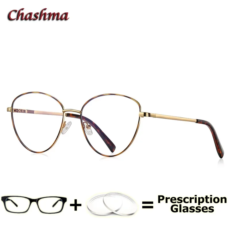 

Women Leopard Prescription Lenses Clear Optical Myopia Glasses Cat Eye Computer Working Progressive Eyewear Light Frame Teens