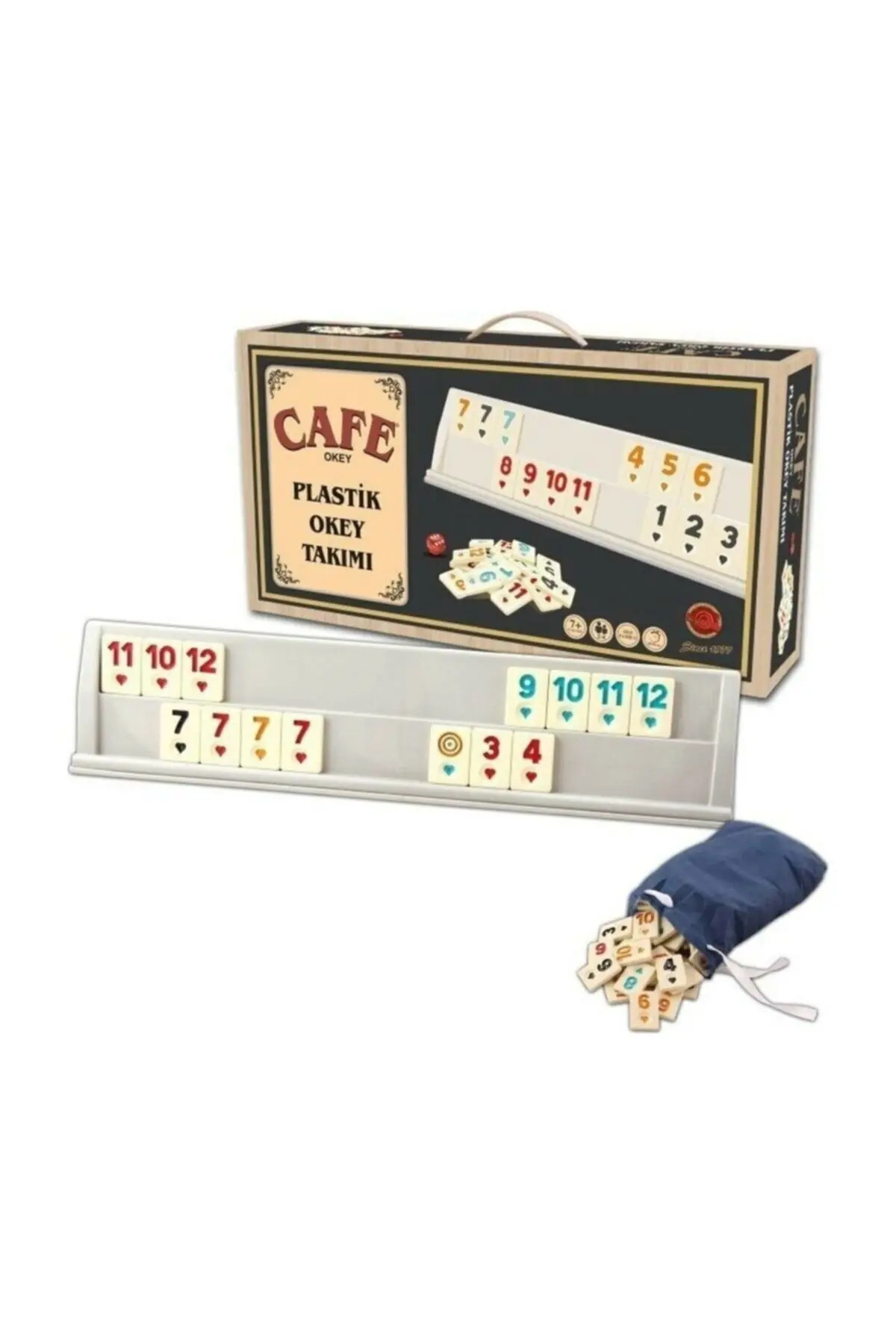 Turkish Okey game plastic wood Rummy Okey family and playing card gemstone table Okey Hot Party Game Portable Classic