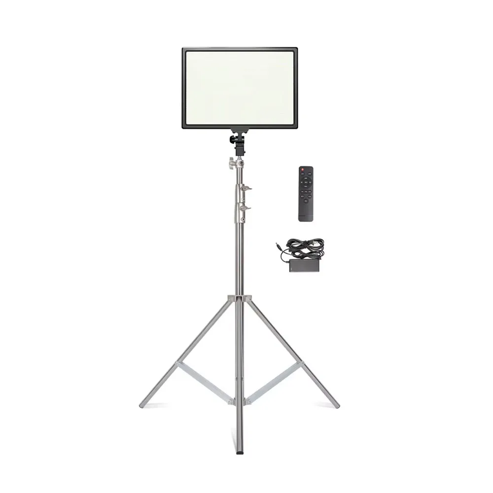 14 inch fotografie LED-paneel videolamp selfie dimbare verlichting fotostudio livestream vullamp drie kleuren met statief
