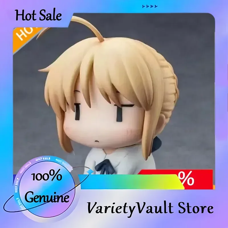 

Q Version Saber Аниме Фигурка Fate Stay Night UBW Altria Pendragon Коллекционная игрушка Модель Забавное лицо Сидящая поза Идеальный подарок для фанатов