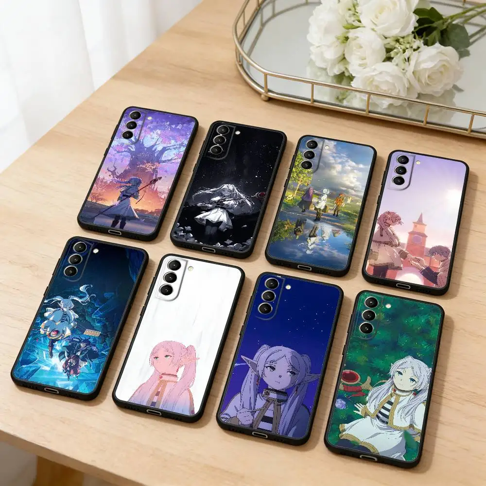 

S-Sousou No F-Frieren Phone Case For Samsung S25,24,23,22,30,21,10,9,Ultra,Plus,Lite,FE,4,5 G Soft Black Case