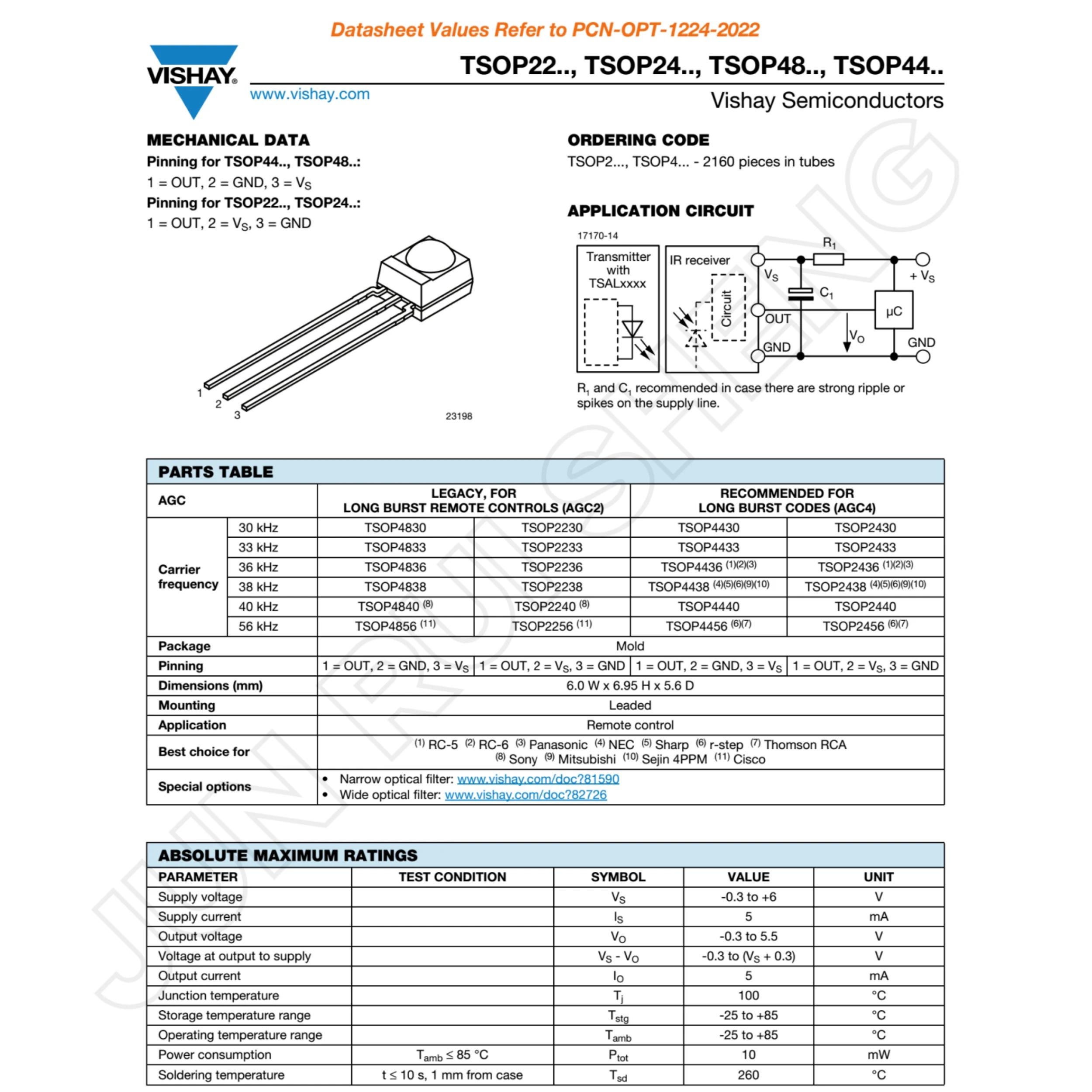 10PCS Original TSOP4838 VISHAY P4838 IR Infrarot Empfänger Sensor TSOP 4838 DIP-3 38kHz 45m Für PCM remote Modul Steuerung Systeme