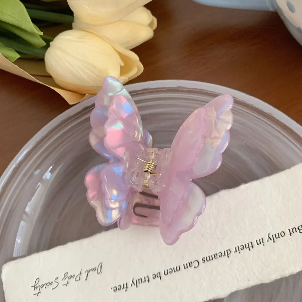 لطيف حمض الخليك خلات فراشة مشبك شعر الحيوانات قزم فراشة مشبك شعر غطاء الرأس انتزاع كليب كبير القرش كليب فتاة