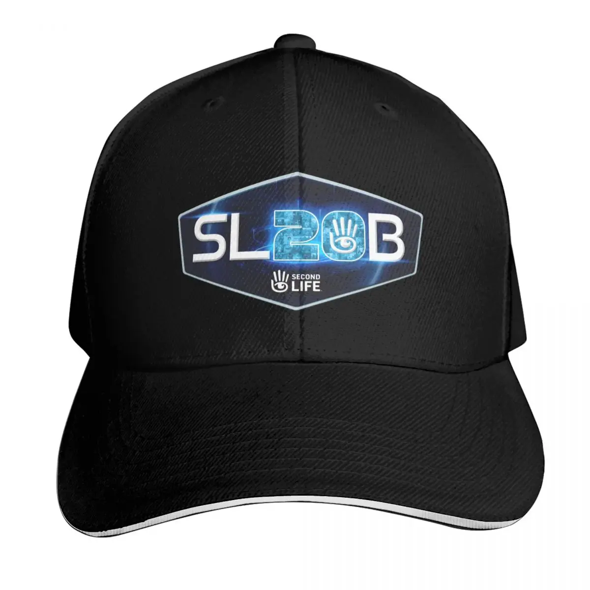 Second Life's 20th Birthday Baseball Cap Breathable Mesh Back Adjustable Buckle Closure Moisture Wicking Quick Dry