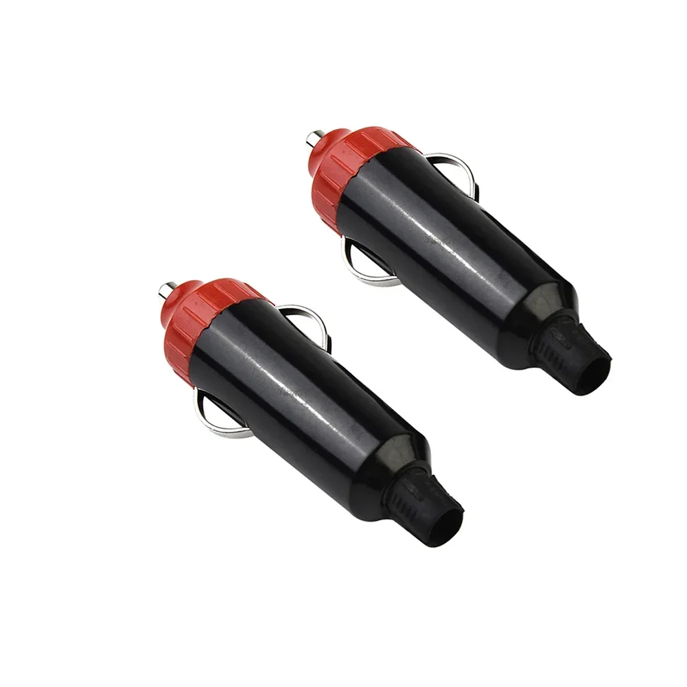 2 uds DC 12V/24V enchufe de encendedor de cigarrillos de coche conector de clavija 76,5X27,5X19mm cabeza masculina impermeable enchufe de encendedor