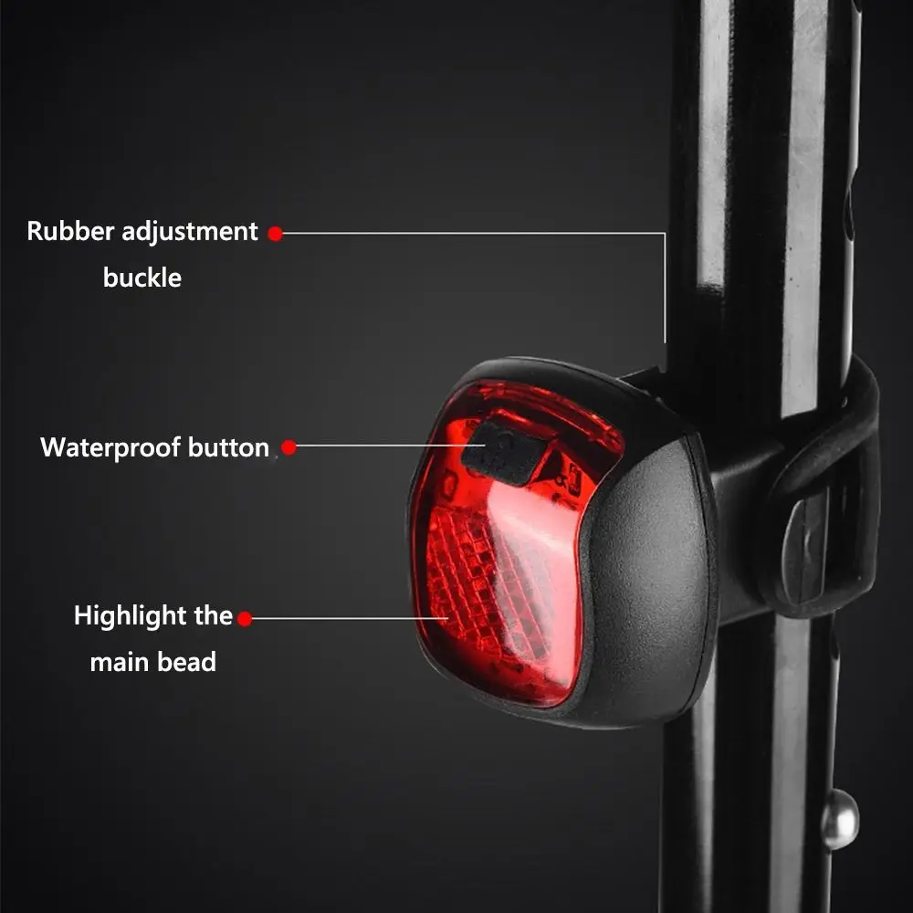 USB Charging Cycling Rear Light LED Lamp 180 Degree Adjustable Bicycle Tail Lights 5 Modes Accessories Bike Warning Lamp Tools