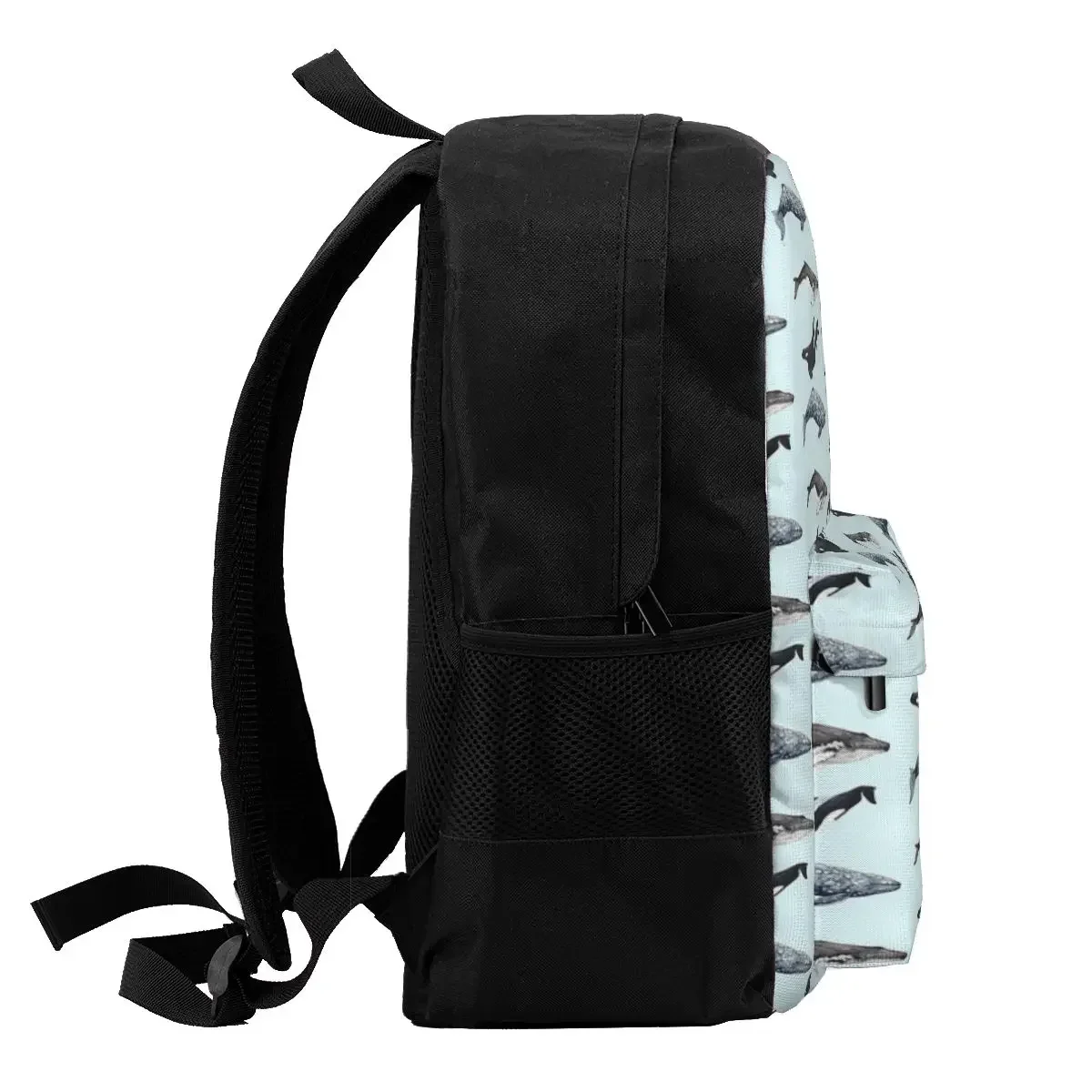 Orca, Humpback And Grey Whale Backpacks Boy Girl Bookbag Children School Bags Cartoon Kids Rucksack Travel Rucksack Shoulder Bag