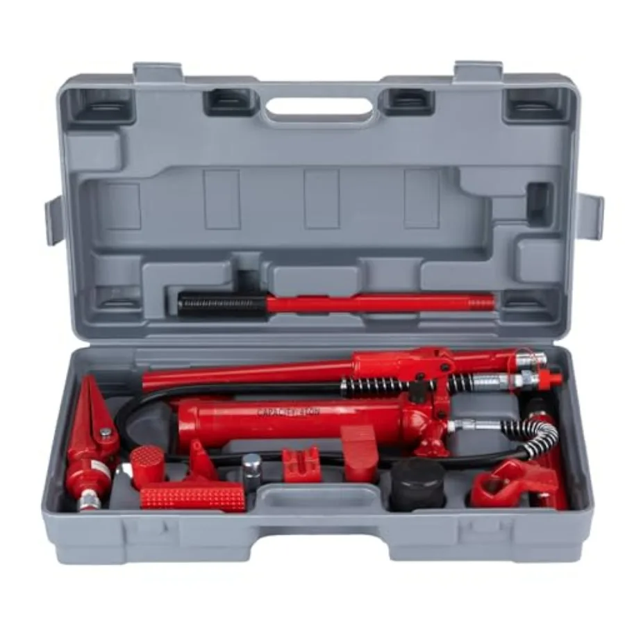 

4 Ton Porta Power Hydraulic Kit,Porta Power Hydraulic Floor Jack Body Frame Repair Kit Auto Shop Tool Heavy Set