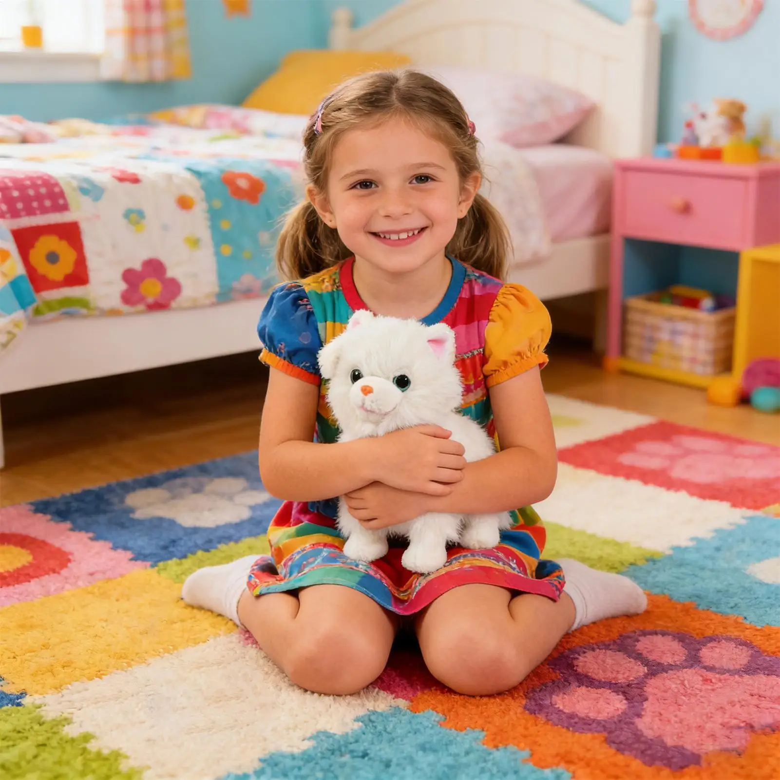 Cane Elettrico a Batteria, Animale Compagno Realistico, Giocattolo Interattivo Elettronico in Peluche per Bambini, Ragazzi e Ragazze