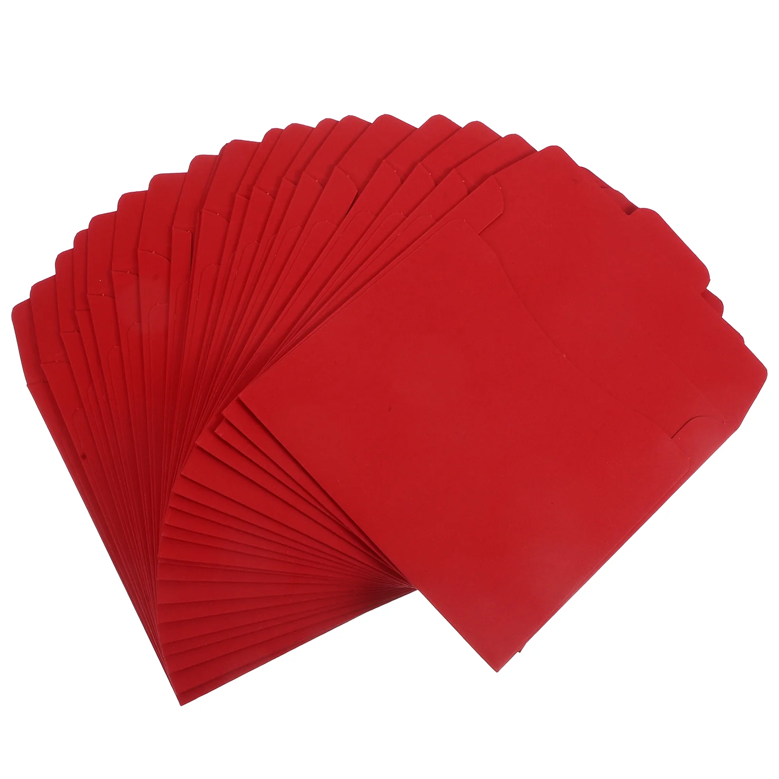 20 Pcs Envelope CD Bag DVD Kraft Paper Packaging Wedding Photography Advertising Information (red) Sheets Envelopes Sleeves