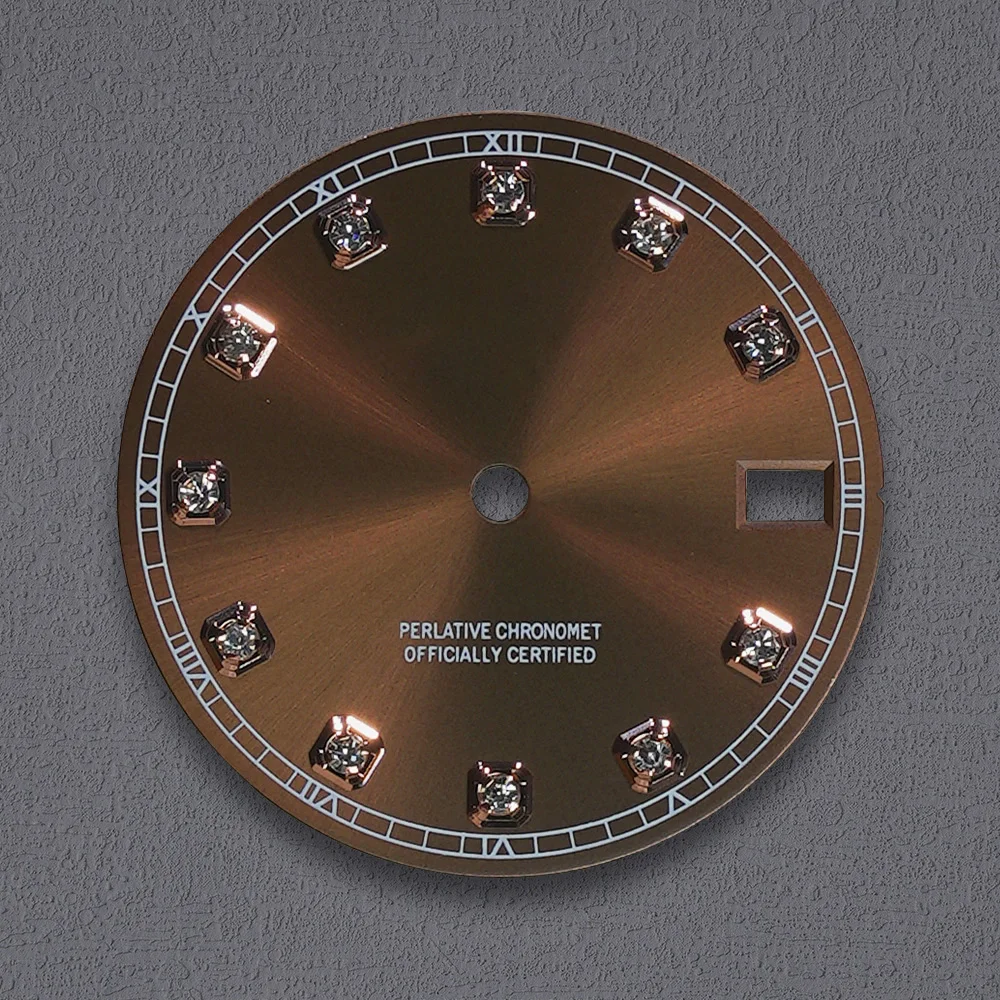 Nh35 Dial S Logo 28.5mm Diamond Dial No Luminous Suitable For NH35 NH36 Movements Watch Accessories Repair Tool