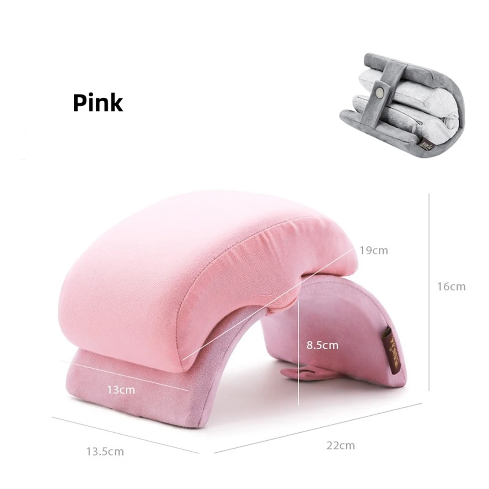 Foldable Arch Adult Chirldren Nap Pillow Cervical Orthopedic Massage Sleeping pillows Non-deformed Memory Cotton Desktop Pillow
