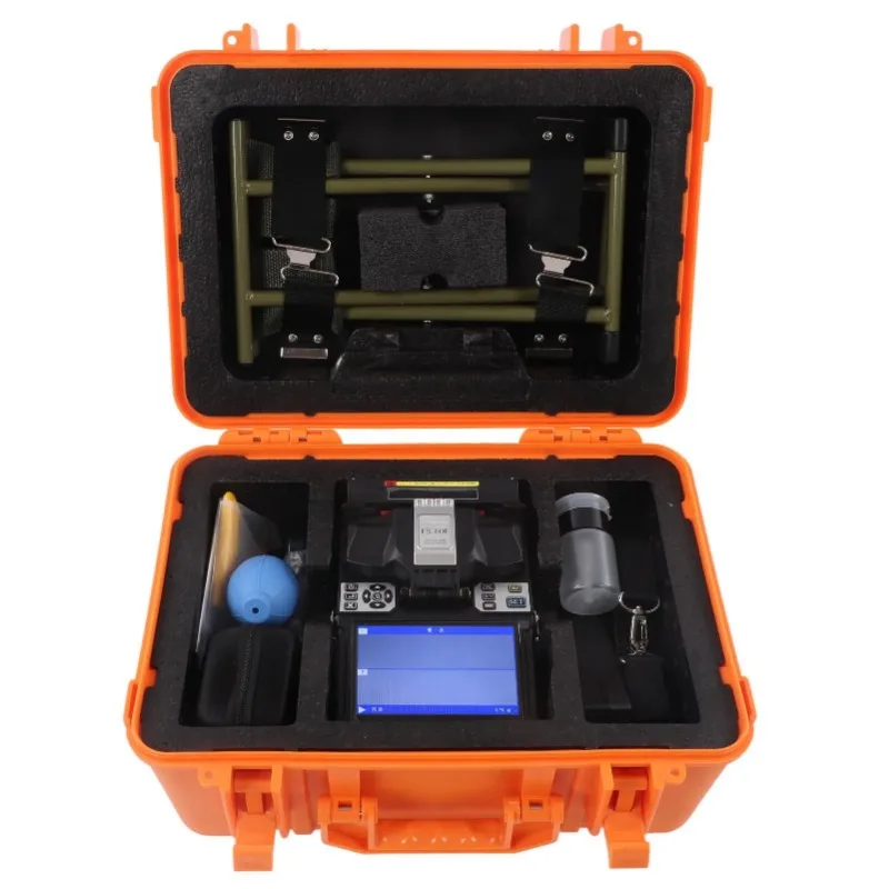 Fusion Splicer Machine Automatic Optical Fiber Cleaver Welding Toolbox Kit