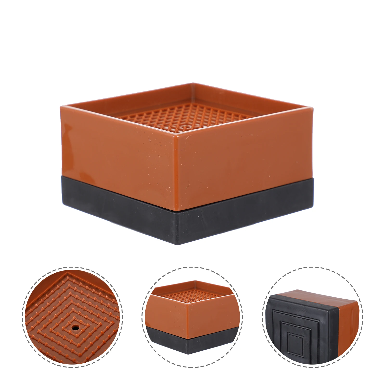 2pcs Furniture Bed Risers Heavy Duty Bed Legs Booster Heightening Cushion Table Lifter Couch Riser Leg Pad Furniture