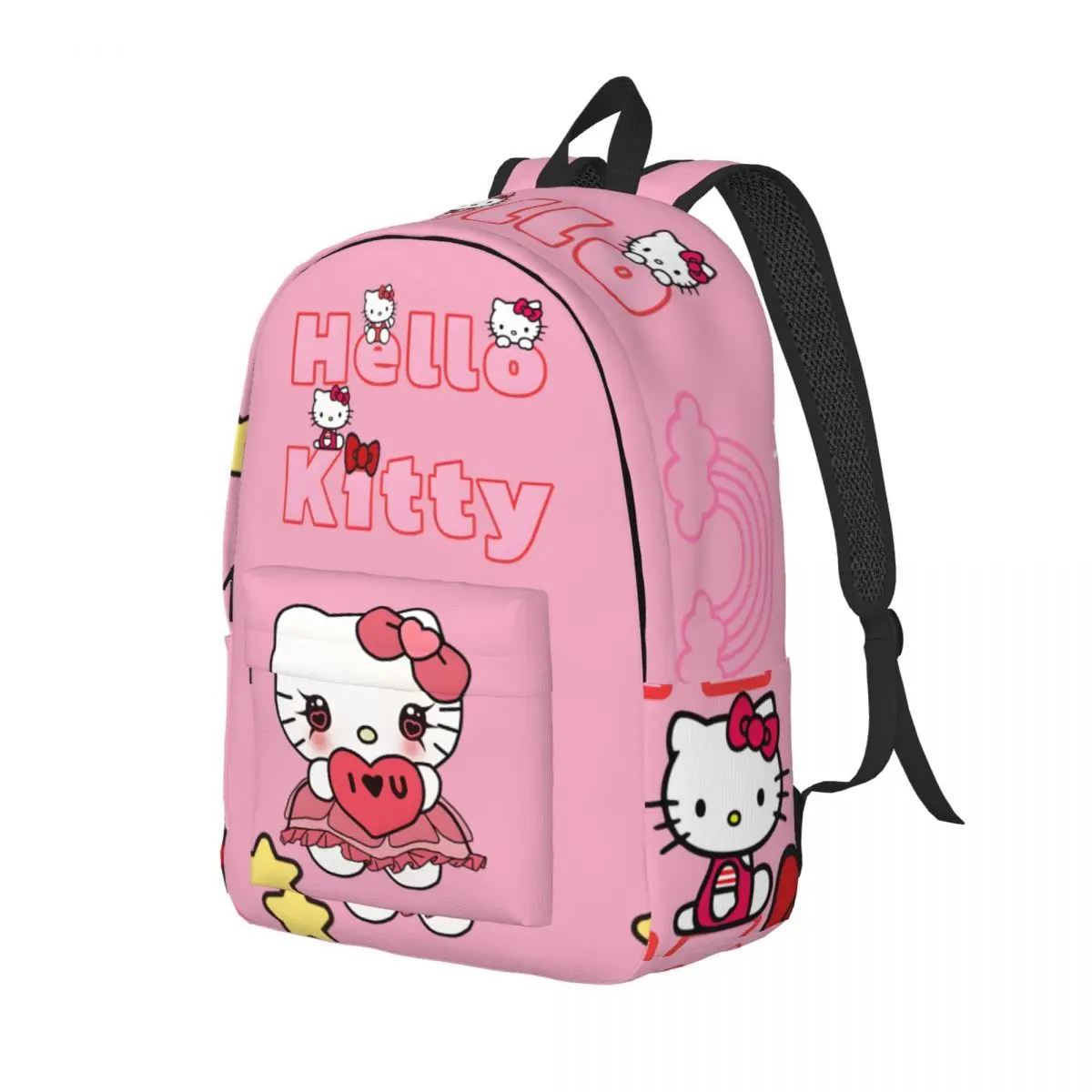 Journey Hello Kitty Valentine Plush Zipper Closure Vintage Hello Kitty College Bag Office Workers Daypack Birthday