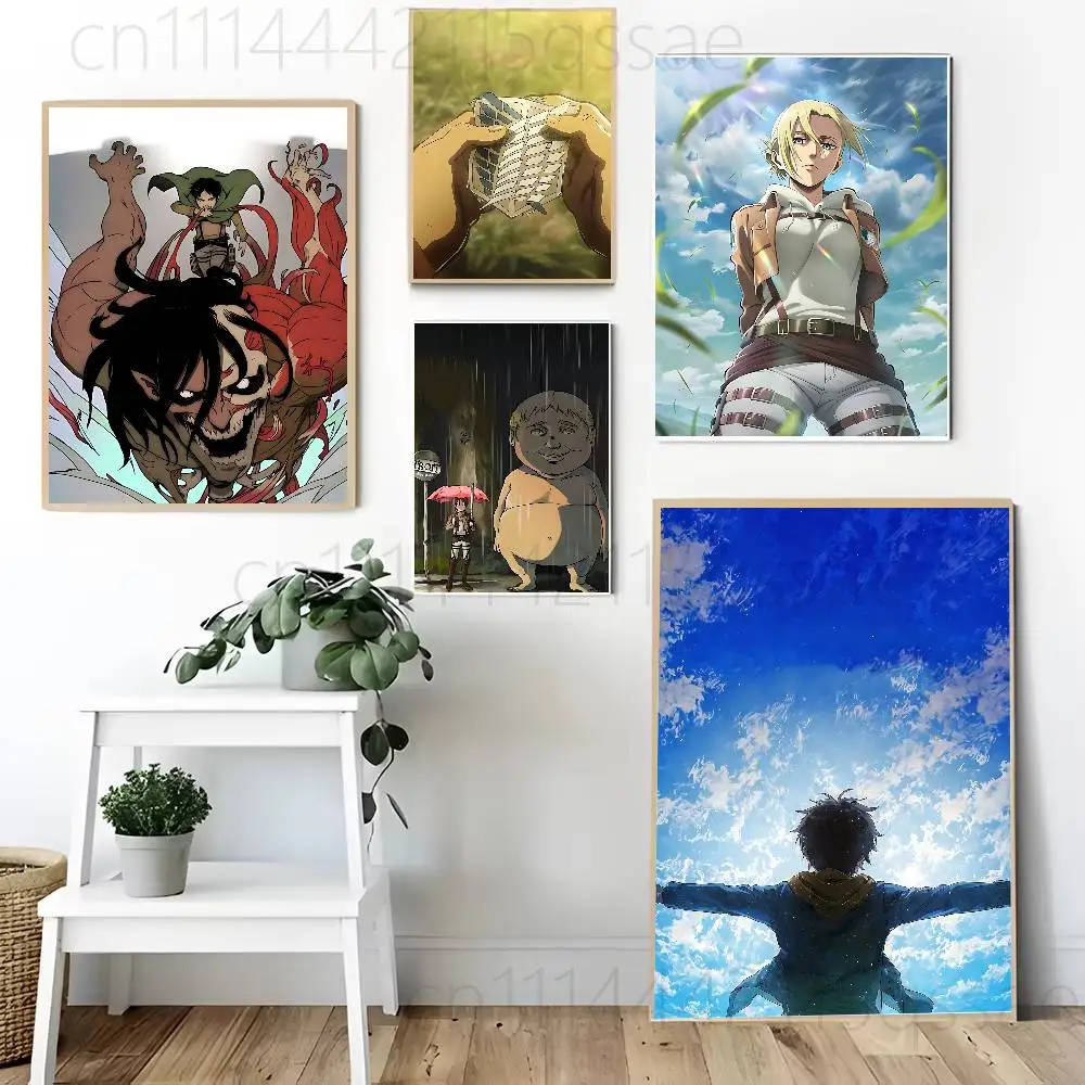 A-Attack On Titan-S Poster Wall Art Posters, Texture Paintings, Ideal Gift for Room Decoration