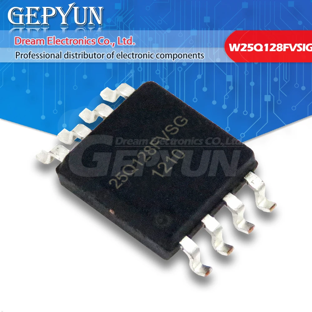 5Pcs W25Q128Fvsg So… - image