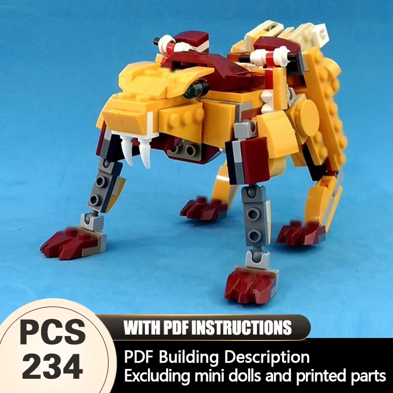 

Creators Animal Series Model MOC Building Bricks Carnivorous Cat‌ Modular Technology Gifts Holiday Assemble Children Toys Suit