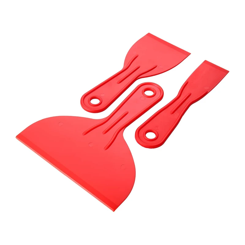 3Pcs Putty Scrapers Set Plastic Putty Scrapers Kit Spatula Set Paint Scrapers Tools Painting Scrapers Set Filling Putty Tool
