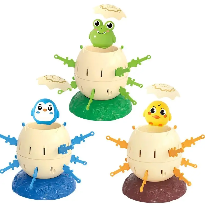 Hot sell Mini Penguin Pirate Bucket Holiday Party Novelty Luck Challenge Child Education Think Mischief Interactive Desktop Toy