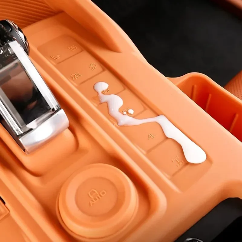 Gear Shift Dust Cover and Wireless Charging Silicone Mat Storage Box for 2024-2026 Haval H9 Gen2 Car Interior Accessories Tools