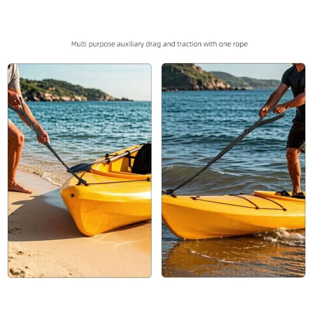 Adjustable Kayak Stand Up Assist Strap Wear-resistance Multi-functional Canoe Drag Strap Universal Kayak Assist Strap