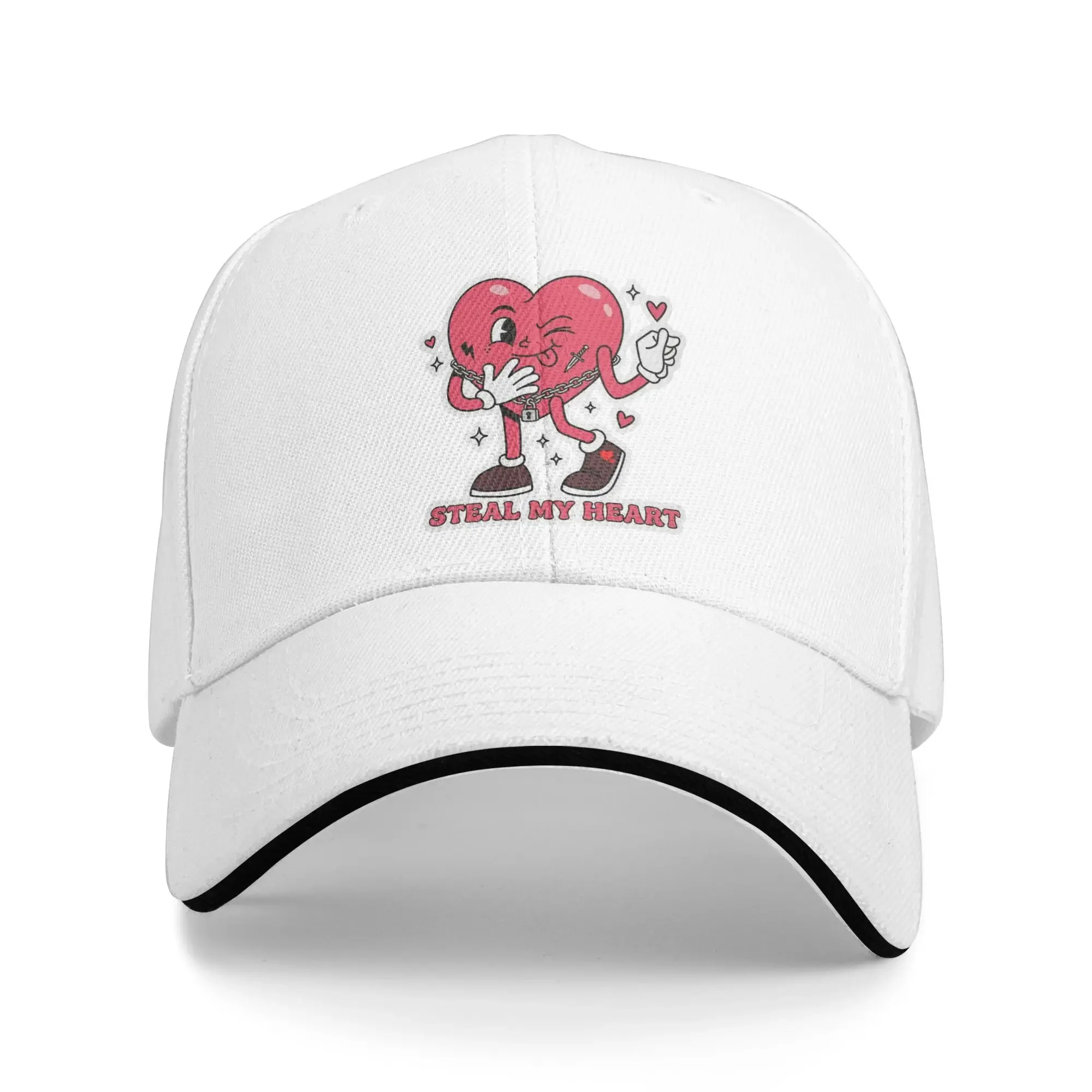 

Heart Bandit Steal My Heart Casual Baseball Cap Outdoor Gym Trucker Hat Summer Adjustable Female Male Vintage Baseball Caps