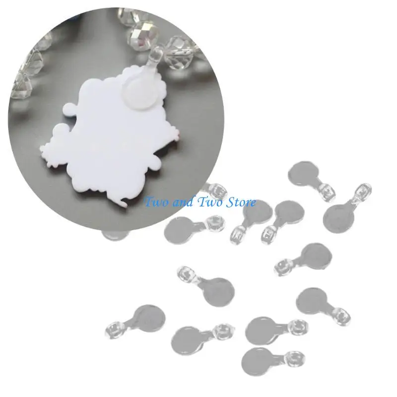 

HX6F 1000pcs Clear Plastic Necklace Hooks Versatile Accessories for Jewelry Making
